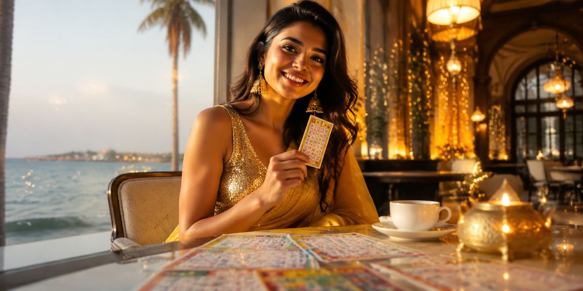 Indian festival lottery tickets displayed during Diwali celebrations