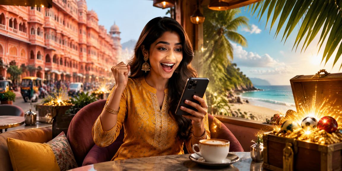Happy players betting on sports from Jaipur using mobile devices